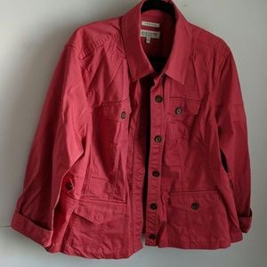 Lightweight Jacket Raspberry Jones New York sz. 3x